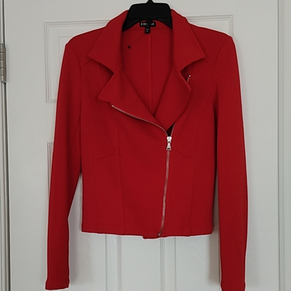 Express Red Moto jacket